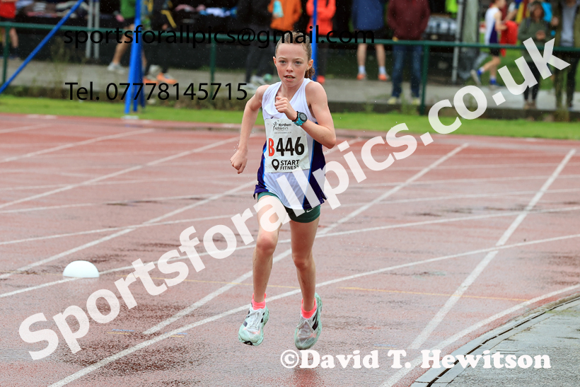 Girls Under-13s 2025 Northern Athletics Autumn Road Relays, Leigh, Lancashire. Photo: David T. Hewitson/Sports for All Pics
